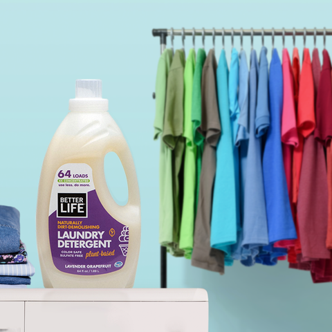Better Life Natural Laundry Detergent, Unscented, 64 oz 